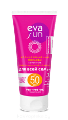 EVA SUN Солнцезащитный бальзам с витамином Е для взрослых и детей от 6 месяцев с солнцезащитным фактором 50 175 мл
