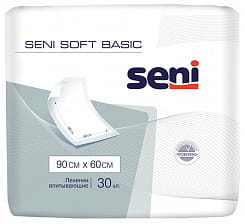 Seni Soft Basic Пеленки гигиенические 90*60 см (впитывающие), 30 шт