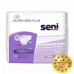 Super Seni Plus medium Подгузники дышащие для взрослых 10 шт