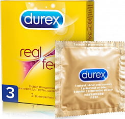 Презервативы Durex  № 3 Real Feel новое поколение