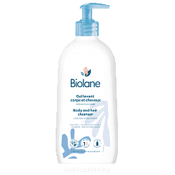 Biolane Гель для мытья тела и волос / GEL LAVANT CORPS ET CHEVEUX (для детей с первых дней жизни), 350 мл
