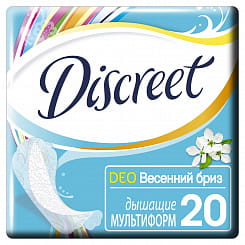 Discreet Deo Spring Breeze Multiform Женские гигиенические прокладки на каждый день, 20 шт