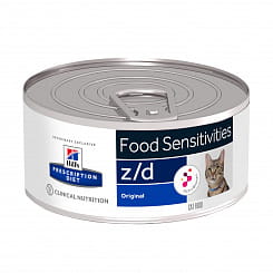 Hill's  PD z/d Ultra консервированный корм для кошек аллергиков, 156гр 5661F