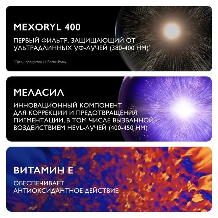 LA ROCHE-POSAY Anthelious UVMUNE 400+ Солнцезащитный флюид против пигментации для лица SPF50+ 50мл