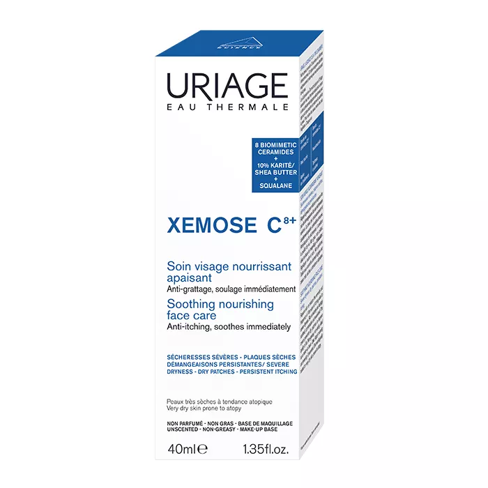 Uriage Крем для лица успокоительный и питательный  Xemose С8+/ Xemose С8+ Soin Visage Nourrissant Apaisant  40 мл