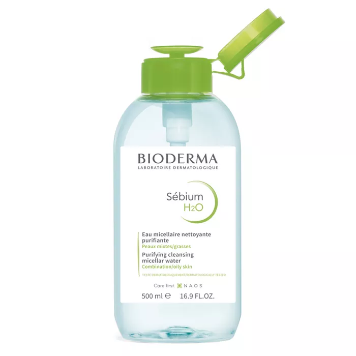 Bioderma Вода мицеллярная Sebium H2O 500 мл (с помпой)
