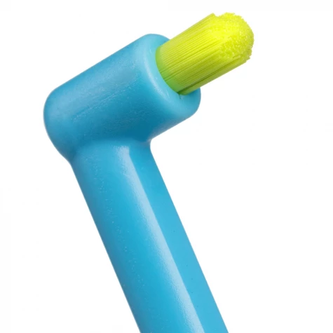 Revyline SM1000 Зубная щетка Монопучковая (голубая с салатовой щетиной) 1 шт (6647)