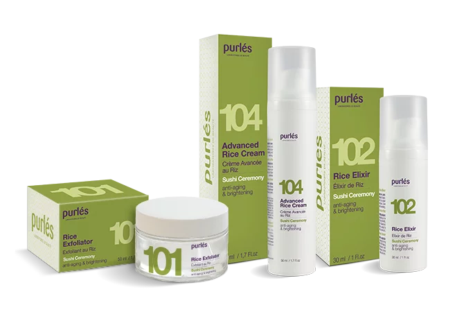 Purles 101 Кремовый скраб для лица с частичками риса, 50 мл