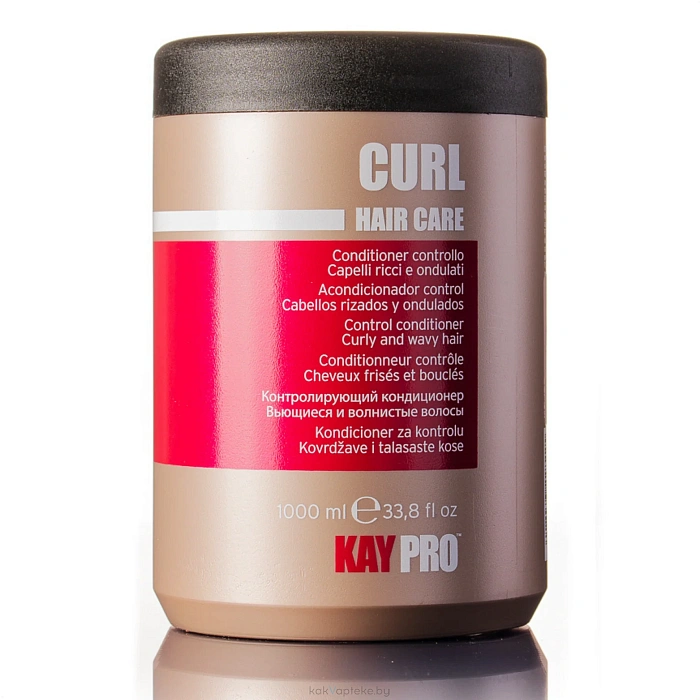 KAYPRO HAIR CARE CURL Контролирующий кондиционер для вьющихся и волнистых волос, 1000 мл