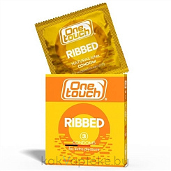 One Touch Ribbed Презервативы, 3 шт
