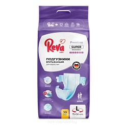 Reva Care Подгузники  для взрослых Super L, 30 шт