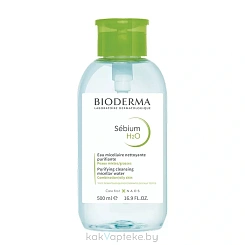 Bioderma Вода мицеллярная Sebium H2O 500 мл (с помпой)