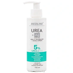 MedLine/МедЛайн Крем с мочевиной 5% + ионы серебра, 170 мл
