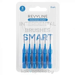 Revyline Межзубные ершики размер 3 (0,60 мм, Smart, голубые) 6 шт