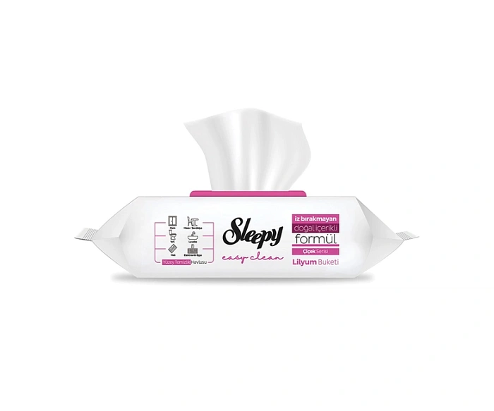 Sleepy Lilium Bouquet Влажные салфетки для уборки Букет лилии, 100 шт