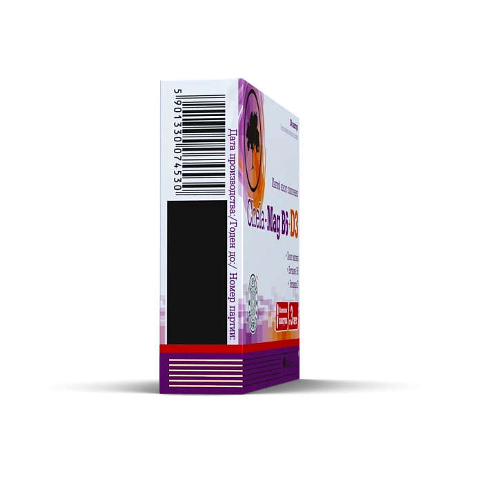 Хела-Маг B6+D3, БАД капсулы №30