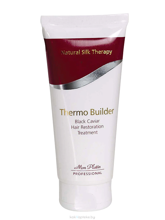 Mon Platin серии Professional Средство для восстановительного ухода за волосами с добавкой черной икры Термо билдер, 200 мл