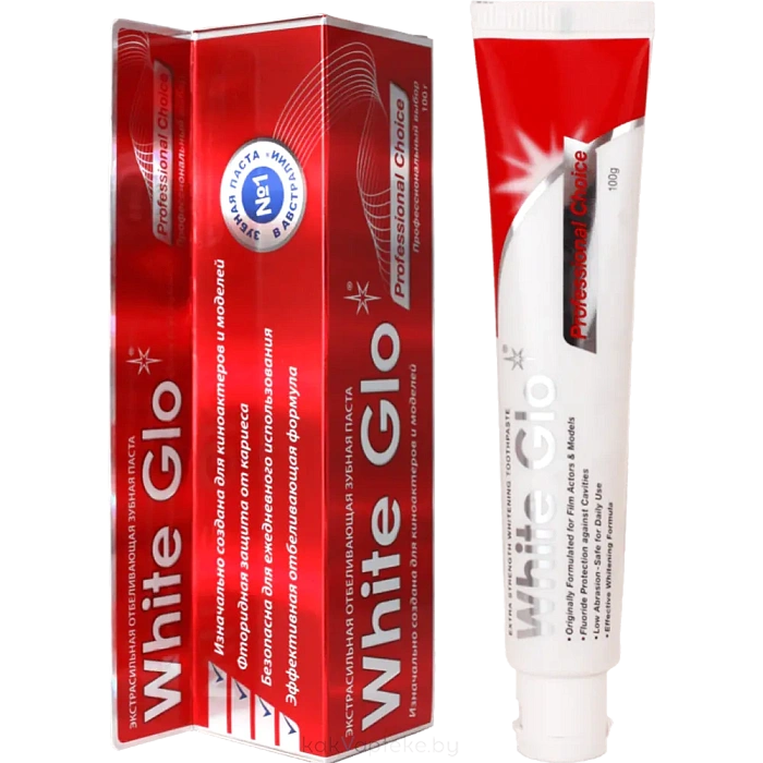 White Glo Зубная паста отбеливающая профессиональный выбор (professional choice) 100 г
