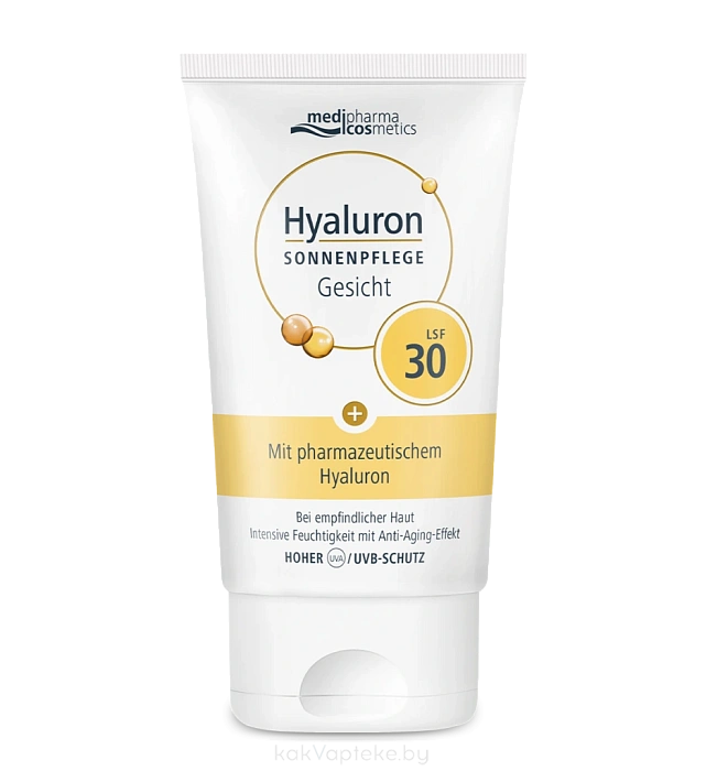 Hyaluron Medipharma cosmetics Солнцезащитный крем для лица SРF 30, 50 мл