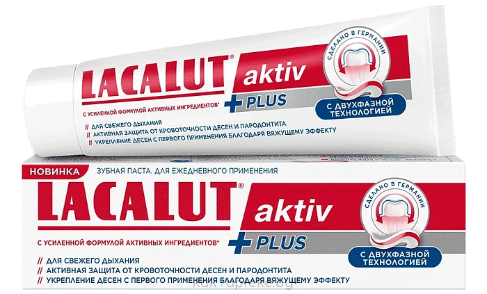 LACALUT aktiv PLUS Зубная паста 75 мл