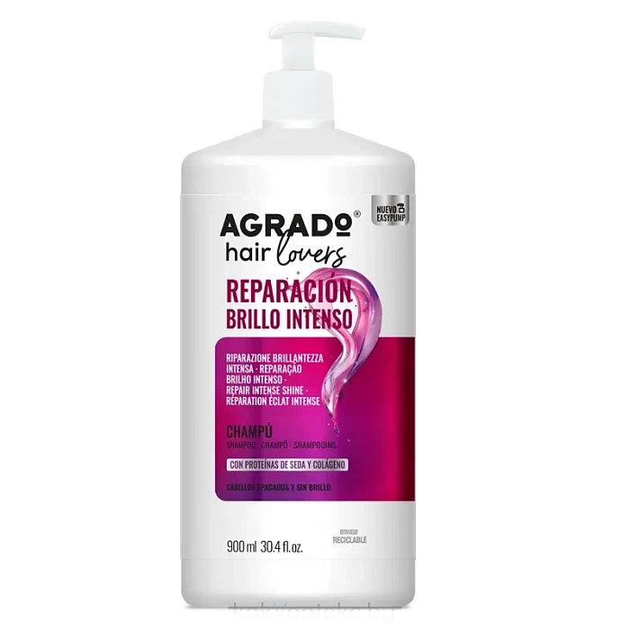 AGRADO Шампунь для тусклых и ломким волос "Интенсивное Восстановление" / REPAIR INTENSE SHINE SHAMPOO, 900 мл