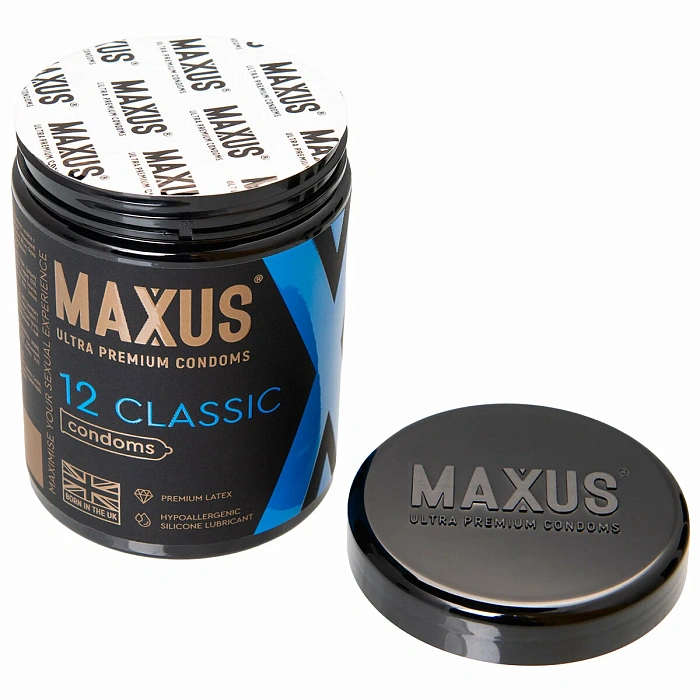 Презервативы мужские из натурального латекса Maxus Classic (Классические) 12 шт в упаковке