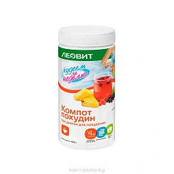 Компот ЛЕОВИТ Похудин. Специализированный пищевой продукт диетического профилактического питания. Банка 400 г.