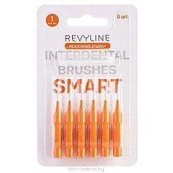 Revyline Межзубные ершики размер 1 (0,45 мм, Smart, оранжевые) 6 шт