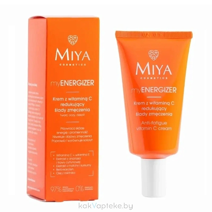 MIYA myENERGIZER Крем с витамином C уменьшение признаков усталости, 40 мл