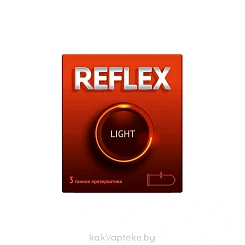 Презервативы из натурального латекса Reflex® Light в смазке 3шт