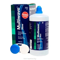 Раствор «MULTIWAVE-NEW» об.350мл универс.офтальм.для ухода за конт.линз.,стерил., с конт-м для к.л.