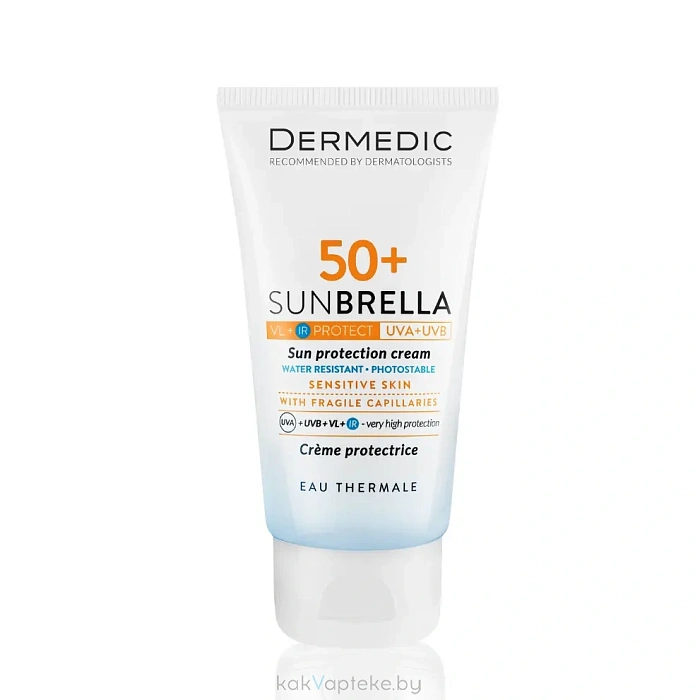 Dermedic SUNBRELLA Крем солнцезащитный SPF50+ для чувствительной кожи, 50 мл