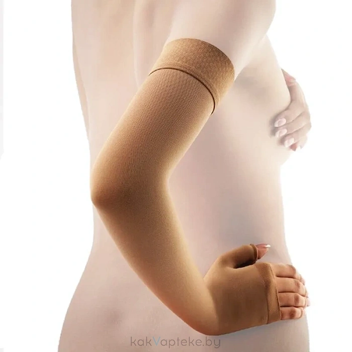 Рукав от лимфатических отеков верхних конечностей AVICENUM/АВИЦЕНУМ LYMPHO 360, класс компрессии II (с перчаткой, с резинкой), р-р L long цвет 8001