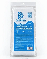 Dr.Dinno Пеленки (простыни) впитывающие одноразовые с бумагой тиссью для взрослых 60х90 см 1 шт