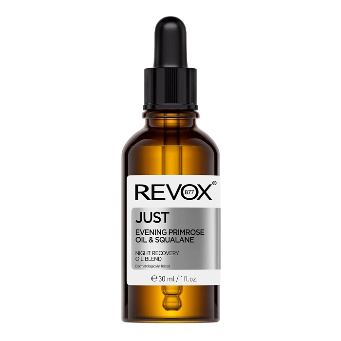 REVOX B77 Восстанавливающая смесь масел, ночь JUST EVENING PRIMROSE OIL & SQUALANE, 30 мл