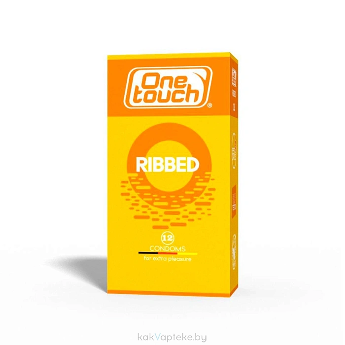 One Touch Ribbed Презервативы, 12 шт