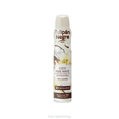 Tulipan Negro Дезодорант спрей Белоснежный кокос/COCO PURE WHITE, 200 мл