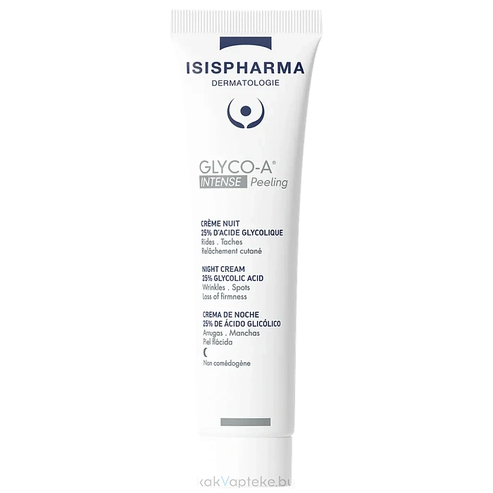 ISISPHARMA GLYCO-A Intense Peeling Ночной крем для интенсивного пилинга с 25% гликолевой кислотой, 30мл