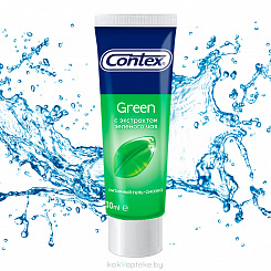 Гель-смазка CONTEX GREEN д/интимн.применен.(с антиоксидантом экстрактом зел.чая) 30мл