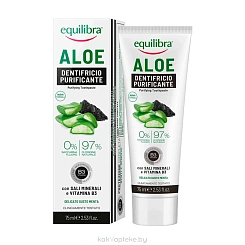 EQUILIBRA Алоэ Зубная паста очищающая 75 мл