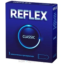 Презервативы из натурального латекса Reflex® Classic в смазке 3шт