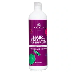 Kallos Hair Pro-tox Superfruits Шампунь с суперфруктами и высоким содерж-м антиоксидантов, 500 мл