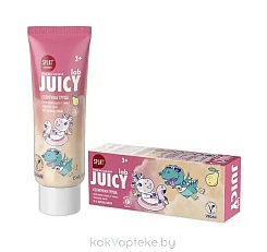 SPLAT JUICY Lab Детская зубная паста с  фтором «Солнечная груша» для защиты от кариеса 55 мл/72 г