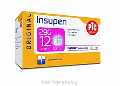 Иглы для шприц-ручки PIC solution INSUPEN ORIGINAL размер G29 (0,33мм х 12 мм) № 100