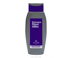 Kallos Silver Reflex Шампунь от желтизны для седых и светлых волос/SILVER COLORING SHAMPOO PROTECTS GREY OR LIGHTENED HAIR, 350 мл