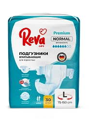 Reva Care Подгузники  для взрослых Normal L, 30 шт