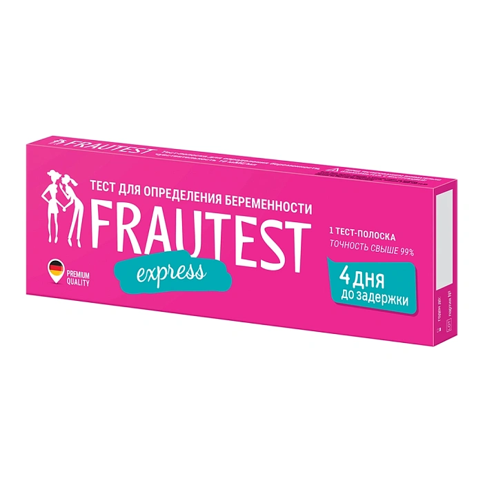 Тест для определения беременности FRAUTEST express, 1 тест-полоска