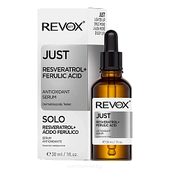 REVOX B77 Антиоксидантная сыворотка для лица JUST RESVERATROL + FERULIC ACID, 30 мл