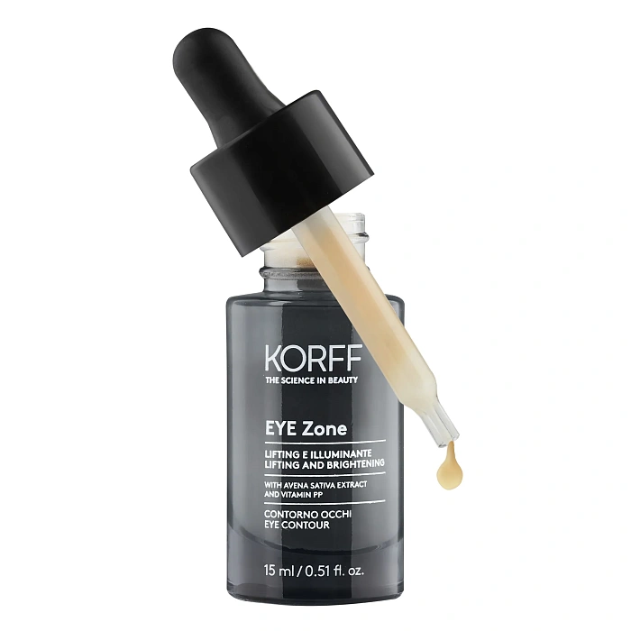 KORFF Крем-гель для кожи вокруг глаз лифтинговый и придающий сияние EYE Zone LIFTING AND BRIGHTENING EYE CONTOUR, 15 мл