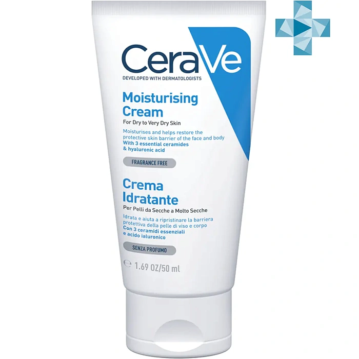 CeraVe Крем увлажняющий д/сух. и очень сух. кожи лица и тела 50 мл